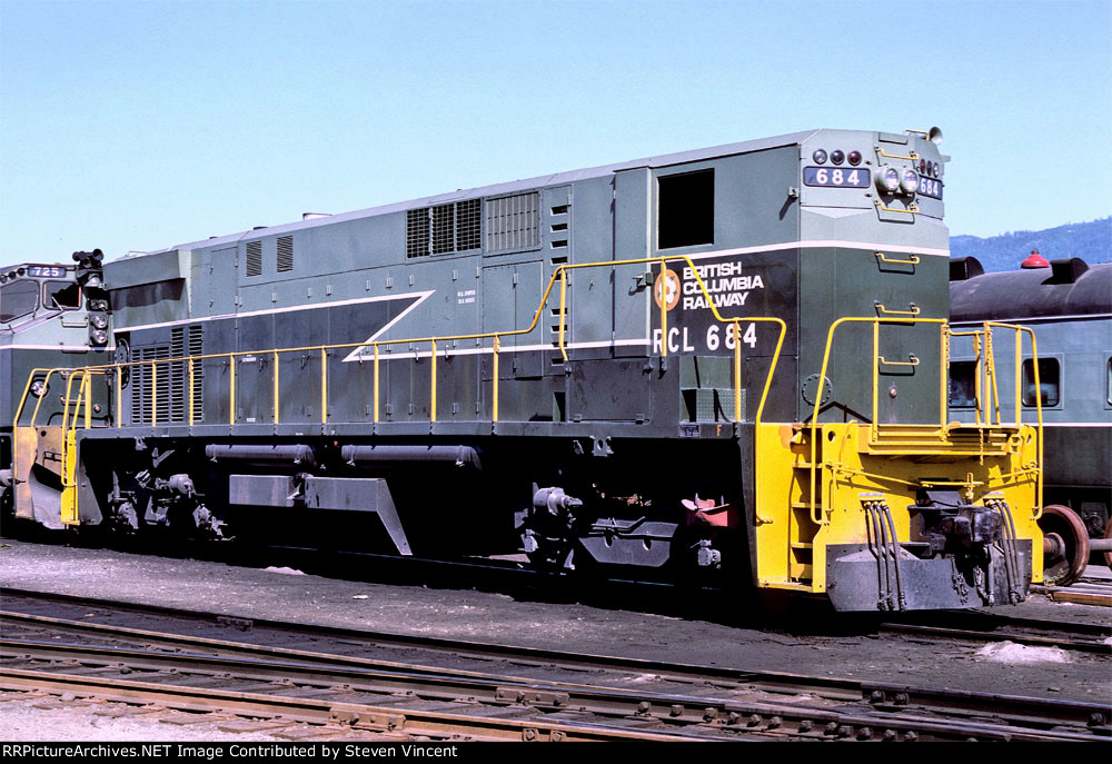 Brand new British Columbia Railway MLW M420B #684